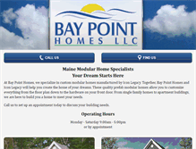 Tablet Screenshot of baypointmodularhomes.com